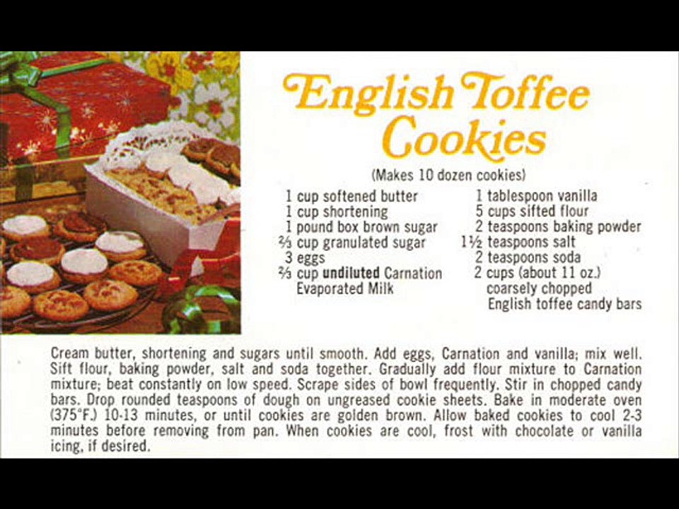 English Toffee Cookies Recipe