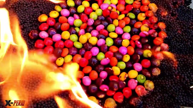 EXPERIMENT 20,000 MATCHES VS M&M's – Satisfying Video – Don't Try At Home!