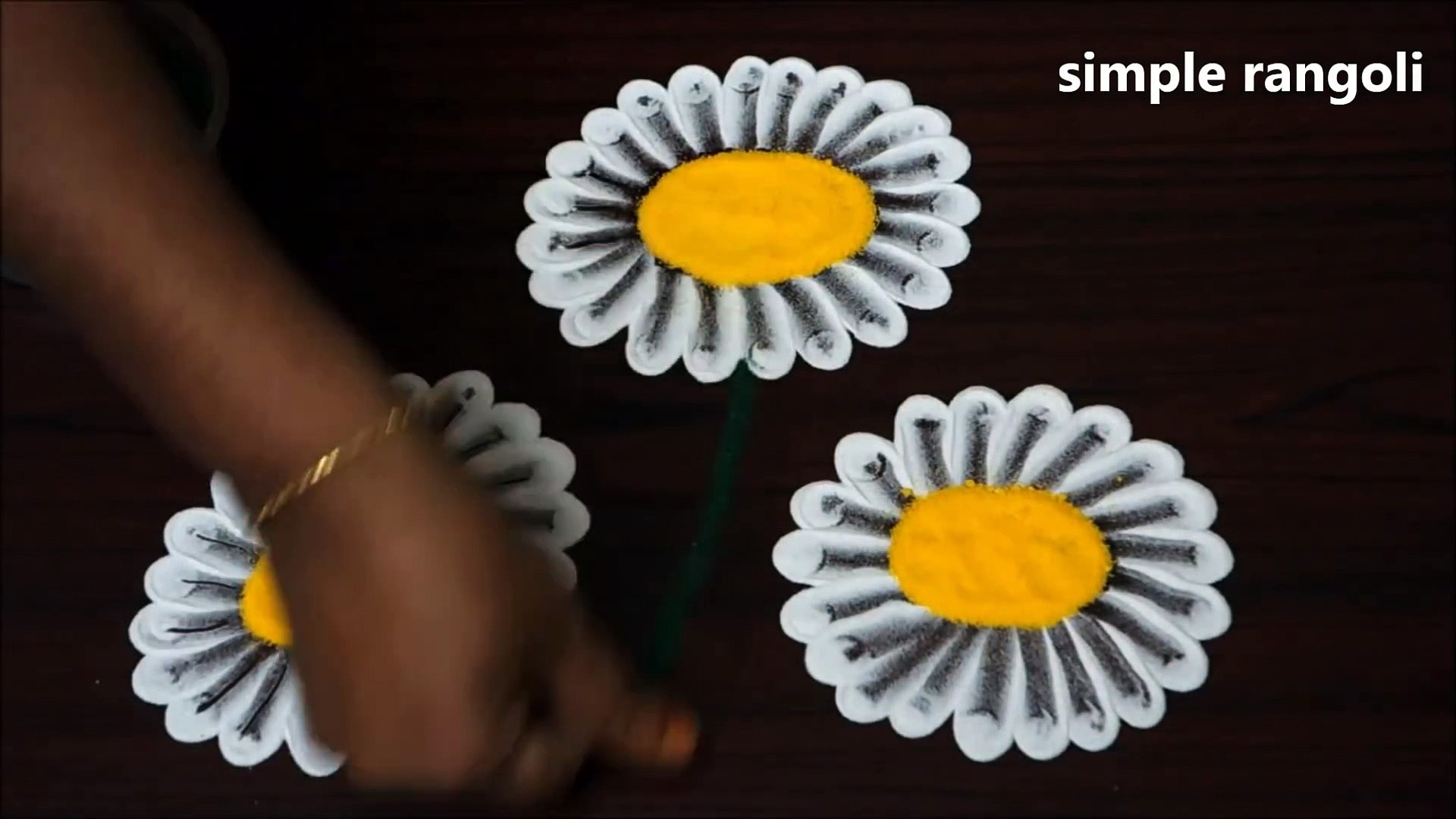 Easy Flower Rangoli Designs Using Tools Simple Creative Kolam With Nail Polish Bottle Muggulu Video Dailymotion,Mandala Pattern Tattoo Designs