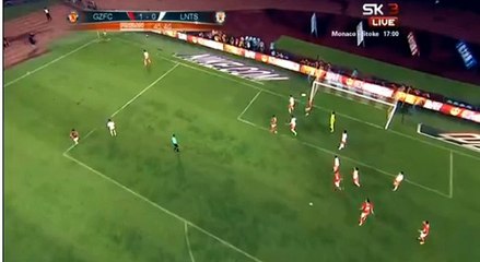 Ricardo Goulart  GOAL HD - Guangzhou Evergrande 1-0 Shandong Luneng 15.07.2017