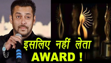 Salman Khan REVEALS why he doesn't believe in AWARDS | FilmiBeat