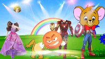 Wrong Heads Captain American Iron Man Barbie Tom And Jerry Finger Family Nursery Rhymes