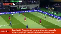 Eski Galatasaraylı Elano topu tavana astı!