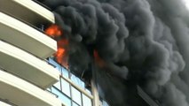 In fiamme un grattacielo di Honolulu