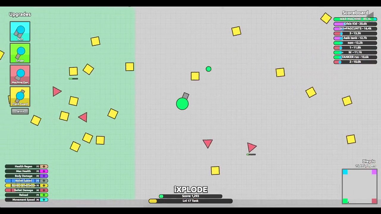 En controlar cortar cómo muchos mismo tanques el tiempo para diep.io tutorial diep.io diep.i