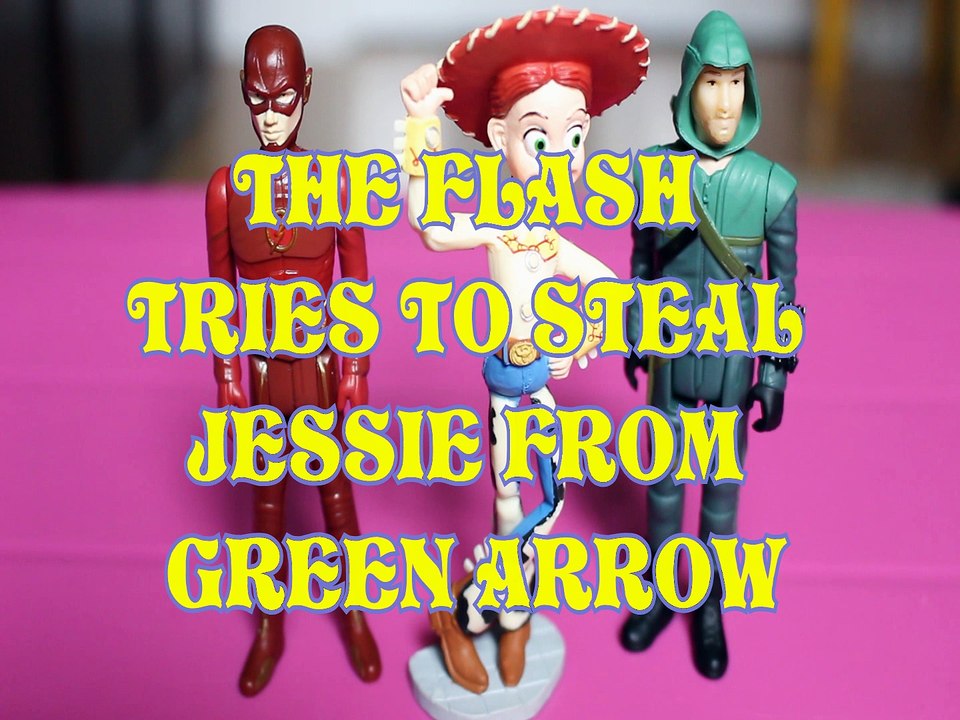 THE FLASH TRIES TO STEAL JESSIE FROM GREEN ARROW CW SERIES DC COMICS TOYS STORY 3 DISNEY PIXAR Toys BABY Videos