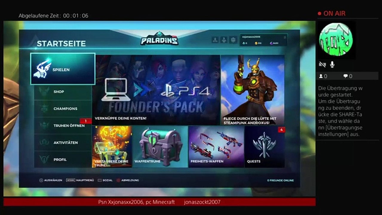 Paladins zocken ps4