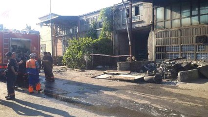 İstanbul Dudullu'da Alüminyum Atölyesinde Patlama : 1 Ağır Yaralı