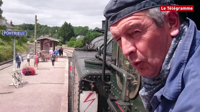 La Vapeur du Trieux. Le trajet dans la locomotive comme si vous y étiez !