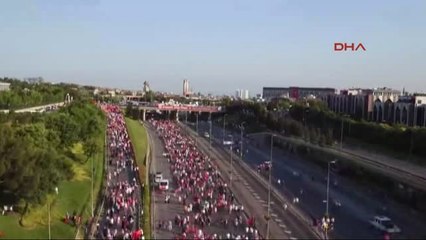 15 Temmuz Köprüsüne Yürüyüşler Başladı