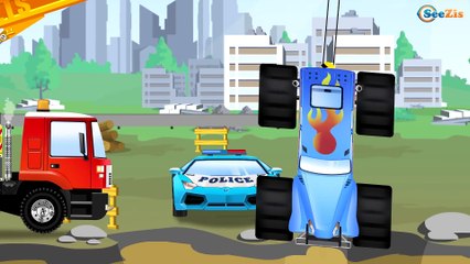 Монстр Трак - Мультфильмы для Детей Все серии подряд. Мультики про Машинки Видео 2017