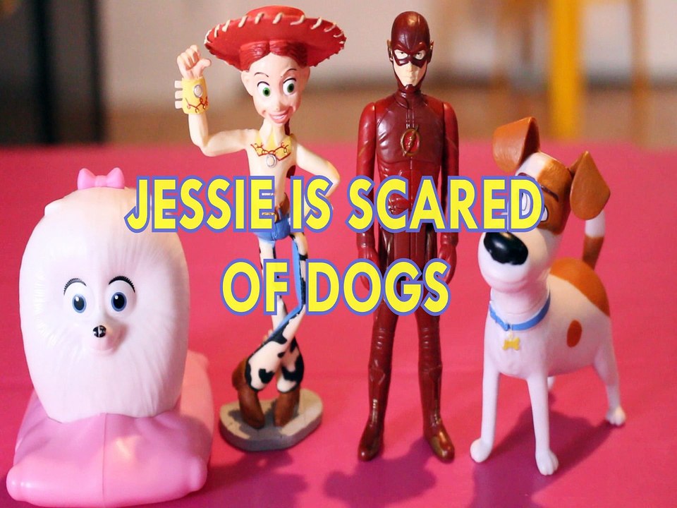 JESSIE IS SCARED OF DOGS GIDGET THE FLASH MAX DC COMICS ACTION FIGURES Toys BABY Videos TSLOP THE SECRET LIFE OF PETS TO