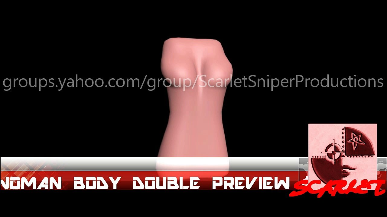 3DS MAX Woman Body Double Video (Preview Video #1)