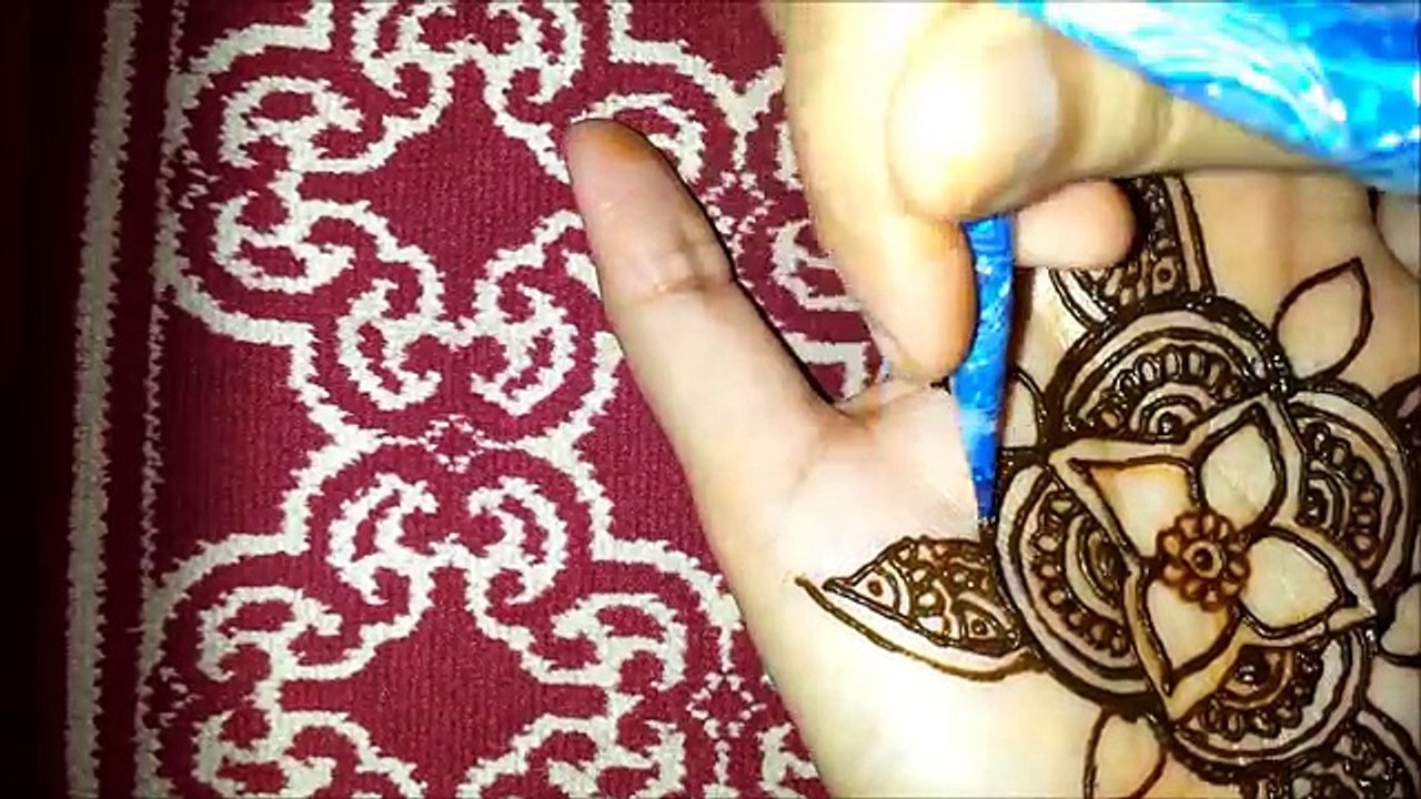 Lindo diseño fácil flores Flor alheña sencillo tatuaje vídeo Tutorial de mehendi