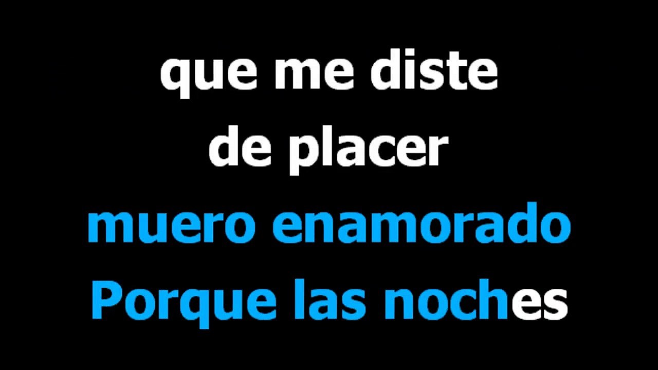 Basura -  Los panchos -  Karaoke -  Letra