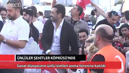 Ünlü isimler 15 Temmuz Şehitler Köprüsü’nde