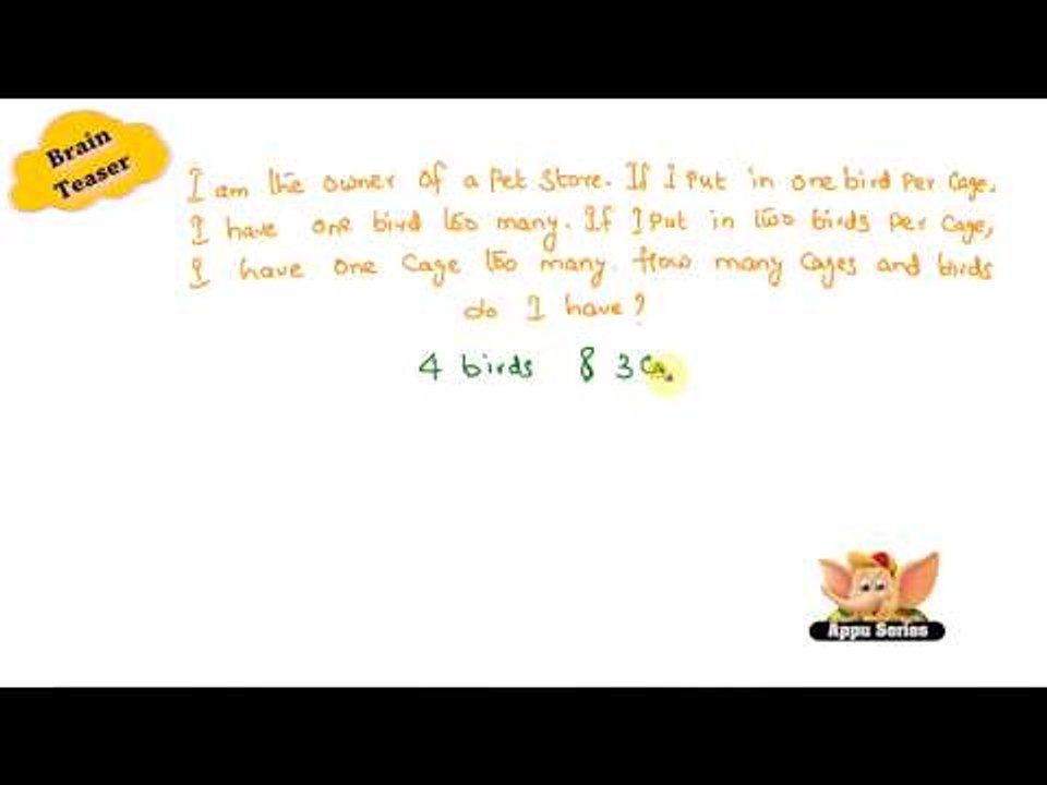 Brain Teaser - Cage the Bird