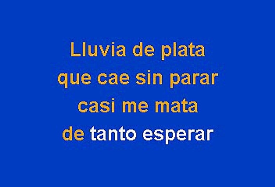 Pedro Fernandez - Lluvia De Plata (Karaoke)