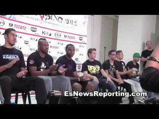 Full K-1 Post Fight Press Conference Fighters talk about victory