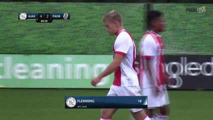 4-2 Zian Flemming Goal -  AFC Ajax 4-2 PAOK - 15.07.2017