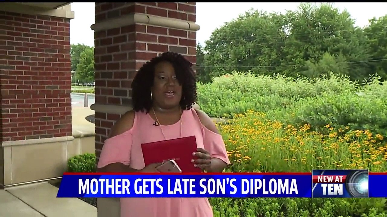 Mom Receives Late Son's High School Diploma