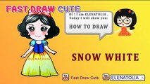 How To Draw CINDERELLA Step By Step - Cute and Easy in COLOR PENCIL ★ Fast Draw Cute #8