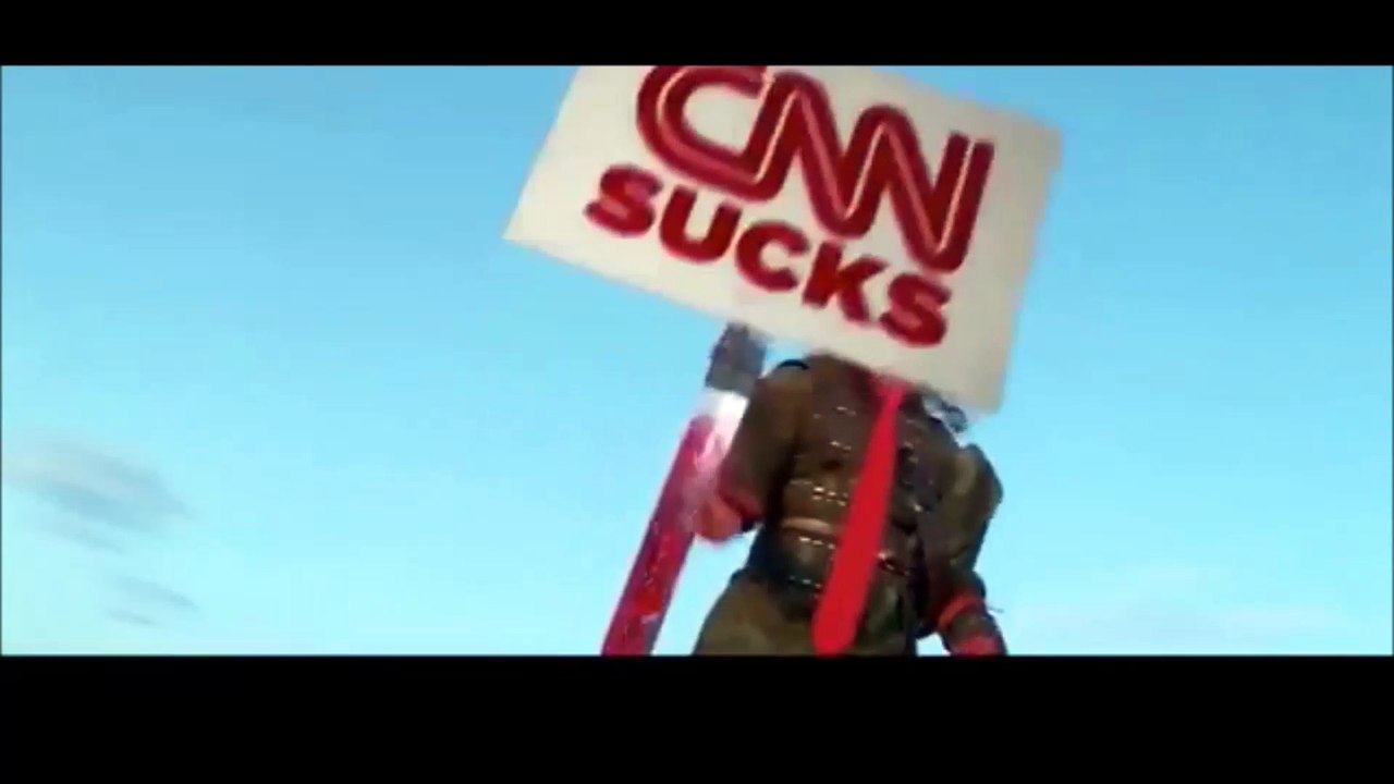 Trump Brave Heart and Rocky Trump; CNN, NBC, CBS