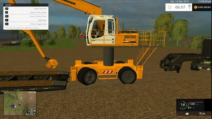 Farming Simulator 2015 liebherr 900c long reach(ฉบับไทย)