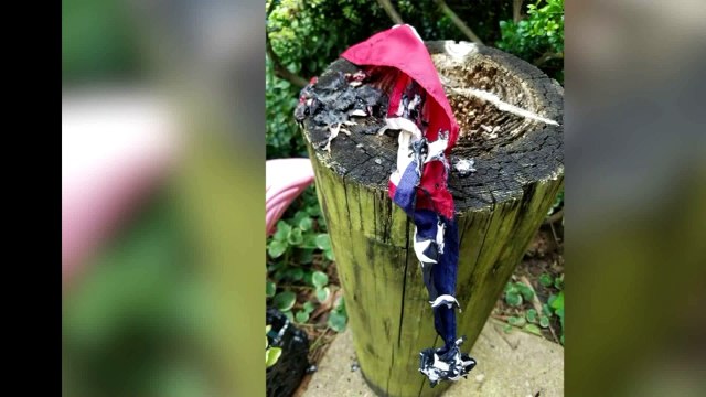 Neighbor Helps WWII Veteran Replace American Flag Found Burned Outside His Home