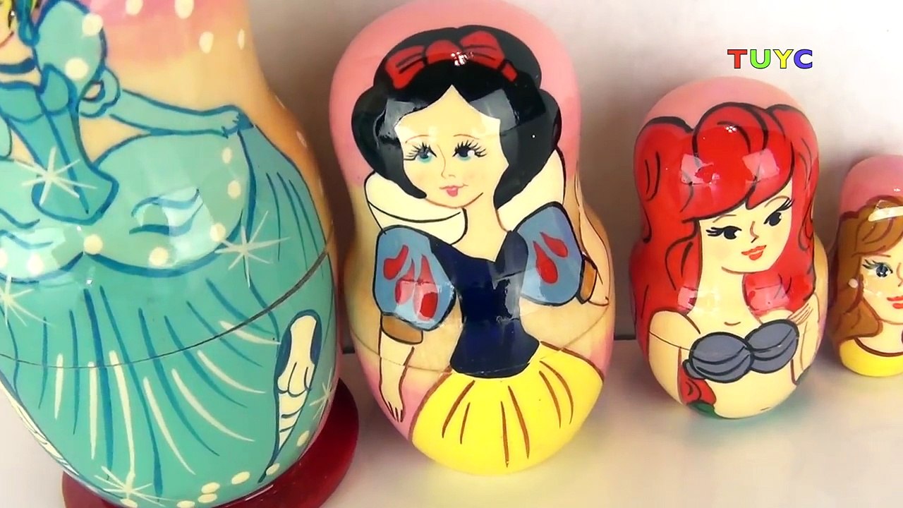 Beldad taza muñeca anidación princesa nieve apilado sorpresa Blanco Disney matryoshka aurora