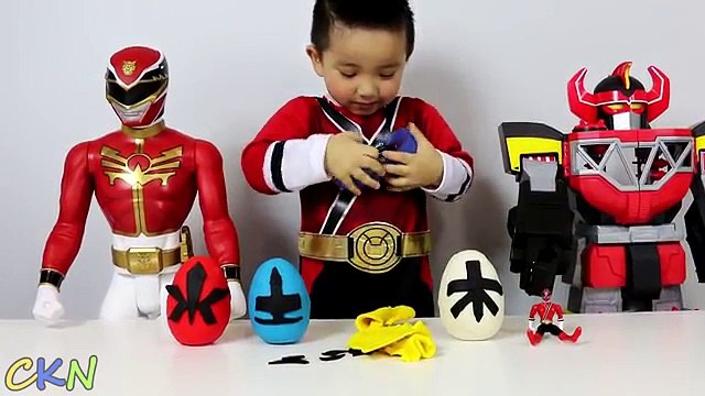 Chargeur Oeuf géant ouverture puissance samouraï jouet jouets rangers super surprise dino megaforce ckn