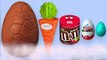 Learn Sizes with Surprise Eggs! Opening Kinder Egg and HUGE Eggs M&M's Candy Disney Cars Toys!