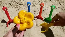 Learn Colors with Shovel Toys for Children Toddlers and Babies Play on Playground with Shovels