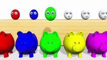 Learn colors  Surprise eggs Piggy For Children, Toddlers - Colours Learning Video