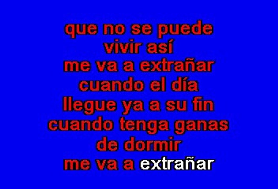 RICARDO MONTANER - ME VA A EXTRAÑAR (KARAOKE)