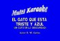 Roberto Carlos - El Gato Que Esta Triste Y Azul (Karaoke)