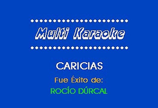 Rocio Durcal - Caricias (Karaoke)