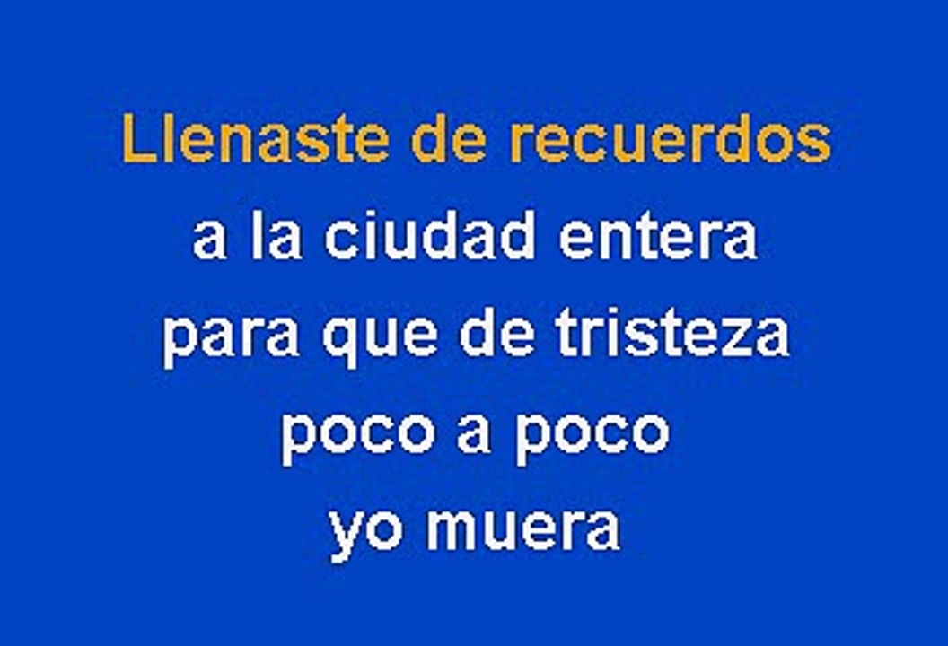 Rocio Durcal - Lagrimas y lluvia (Karaoke)
