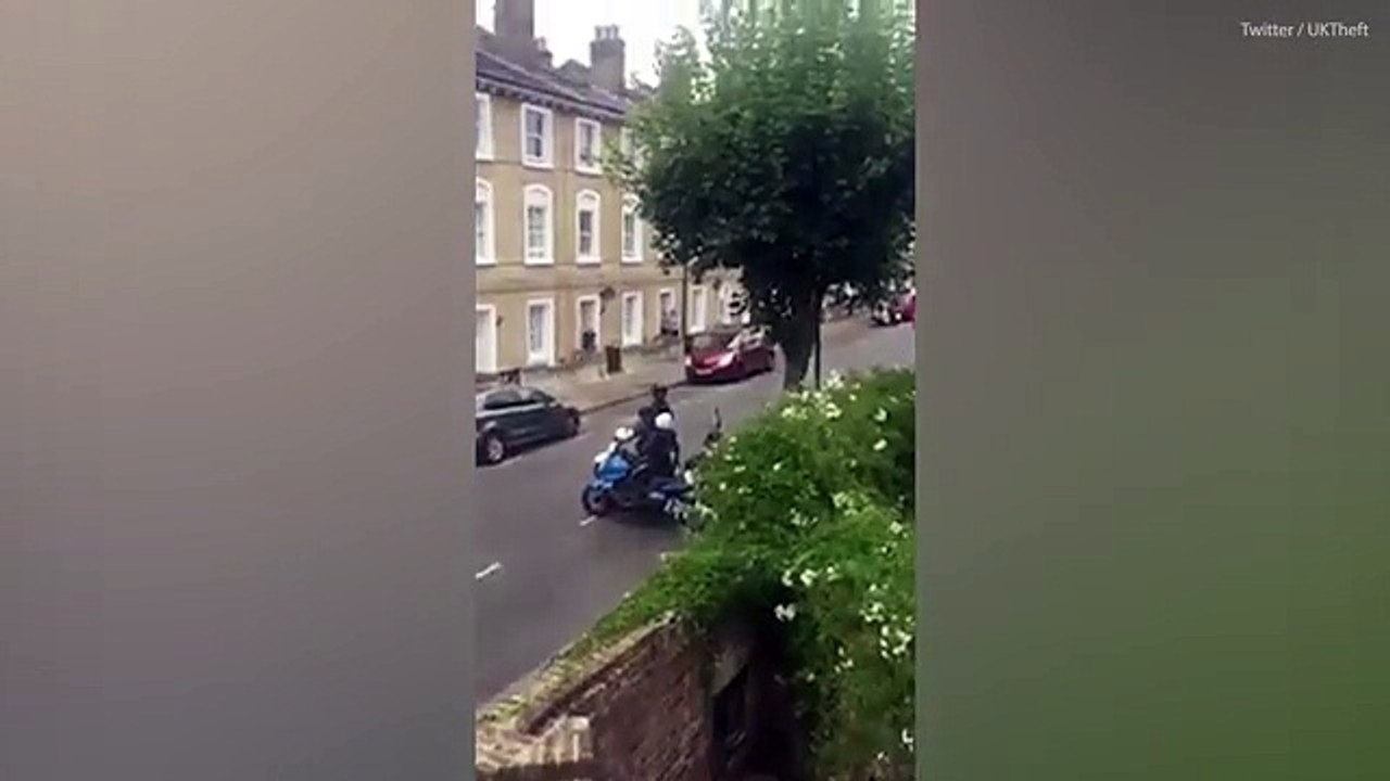 Gang threaten man with angle grinder in attempted motorbike theft