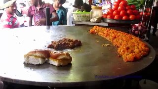 Indian Street Food Kolkata - Pav Bhaji - Mumbai Street Food in Kolkata