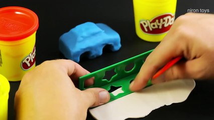 Robocar Poli car toys and Play doh