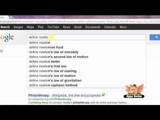 Google Search Tip 20 - Expantions from Dictionaries and Encyclopedias