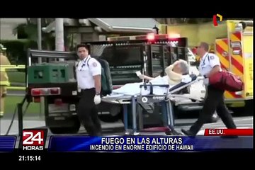 EEUU: al menos tres muertos deja incendio en edificio en Hawái
