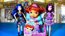Disney Descendants Mal and Evie BABYSIT Part 2 Baby Princess Ariel The Little Mermaid Toy