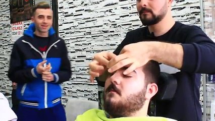 Et Précédent dos coiffeur Prime shampooing Turc Asmr face, massage de la tête 33