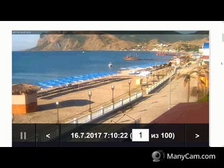 Коктебель. Обзор пляжа за сутки 15.07.2017