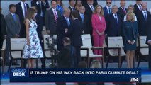 i24NEWS DESK | Is Trump on his way back into Paris climate deal? | Sunday, July 16th 2017