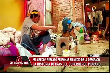 El Greco: conoce al superhéroe piurano que rescató personas en medio de la desgracia