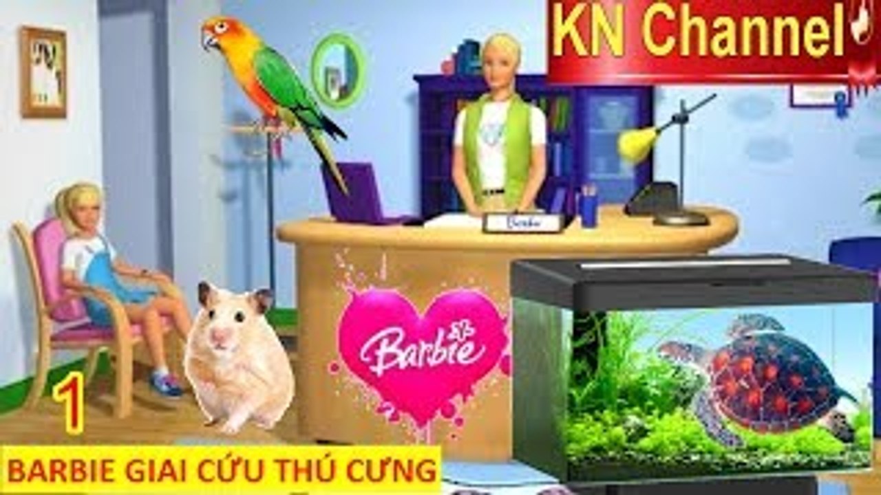 BARBIE GIẢI CỨU ĐỘNG VẬT THÚ CƯNG tập 1 | Trò chơi trẻ em yêu quý động vật