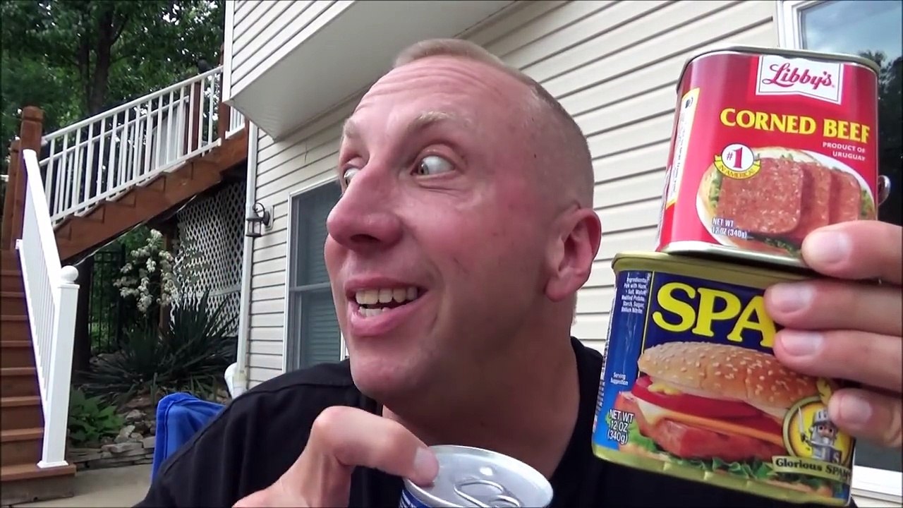 Canned Meat Challenge Freak Family Summer Vacation Vlog 7 Spam